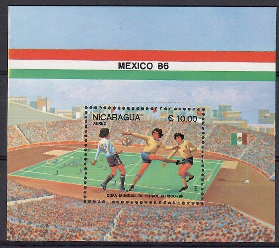 Znaczek Nikaragua 1985 Mi bl 162 Czyste **