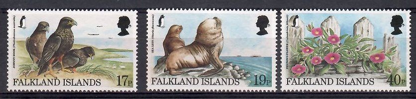 Znaczek Falklandy 1997 Mi 701-703 Czyste **