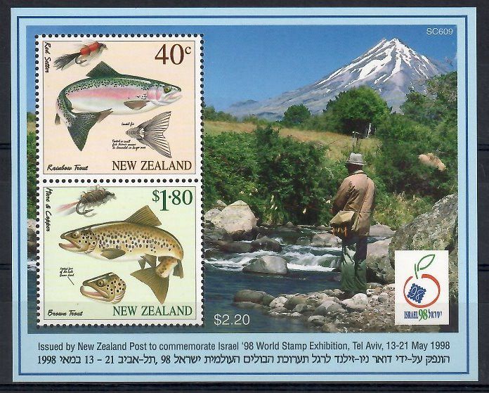 Znaczek Nowa Zelandia 1998 Mi bl 76 Czyste **