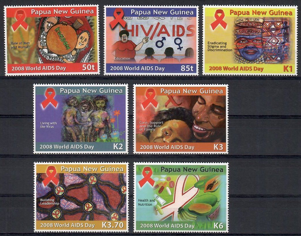 Znaczek Papua Nowa Gwinea 2008 Mi 1361-1367 Czyste **