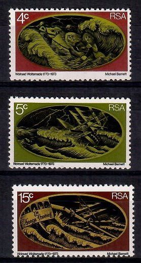Znaczek Republika Południowej Afryki 1973 Mi 421-423 Czyste **