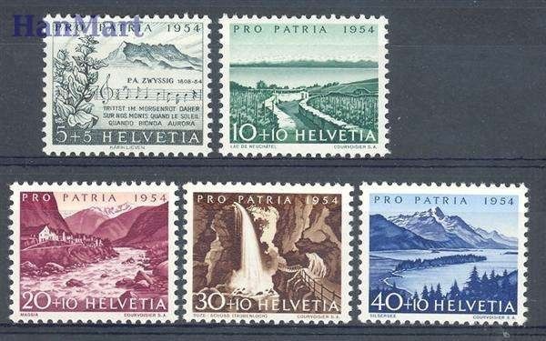 Znaczek Szwajcaria 1955 Mi 613-617 Czyste **
