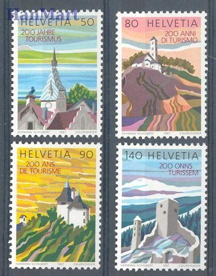 Znaczek Szwajcaria 1987 Mi 1354-1357yb Czyste **