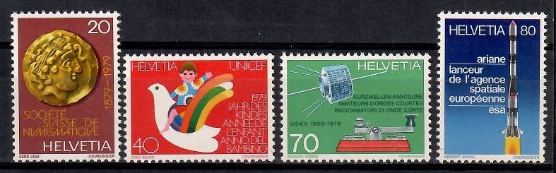 Znaczek Szwajcaria 1979 Mi 1161-1164 Czyste **