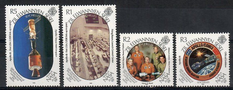 Znaczek Seszele Zewnętrzne 1969 Mi 166-169 Czyste **