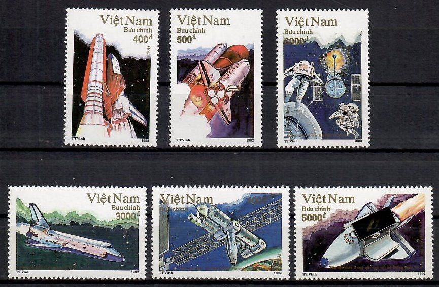 Znaczek Wietnam 1992 Mi 2431-2436 Czyste **