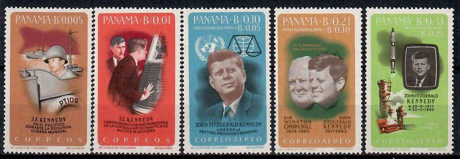 Znaczek Panama 1965 Mi 832-836 Czyste **