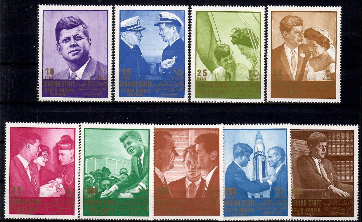 Znaczek Mahra State 1967 Mi 16-24 Czyste **