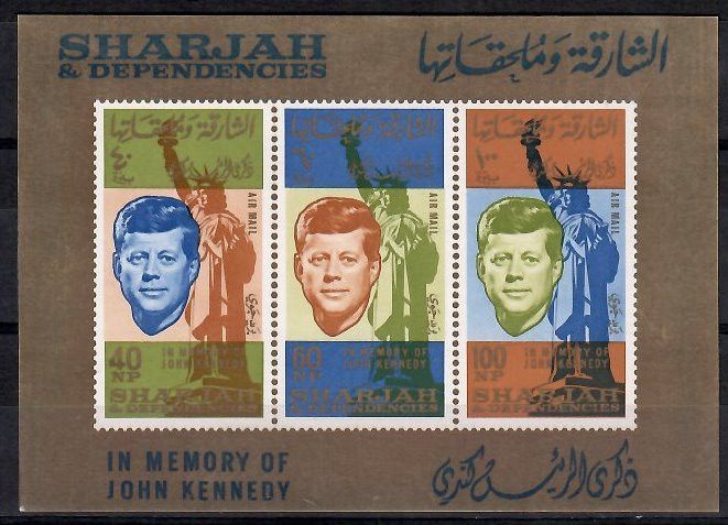 Znaczek Sharjah 1964 Mi bl 11 Czyste **