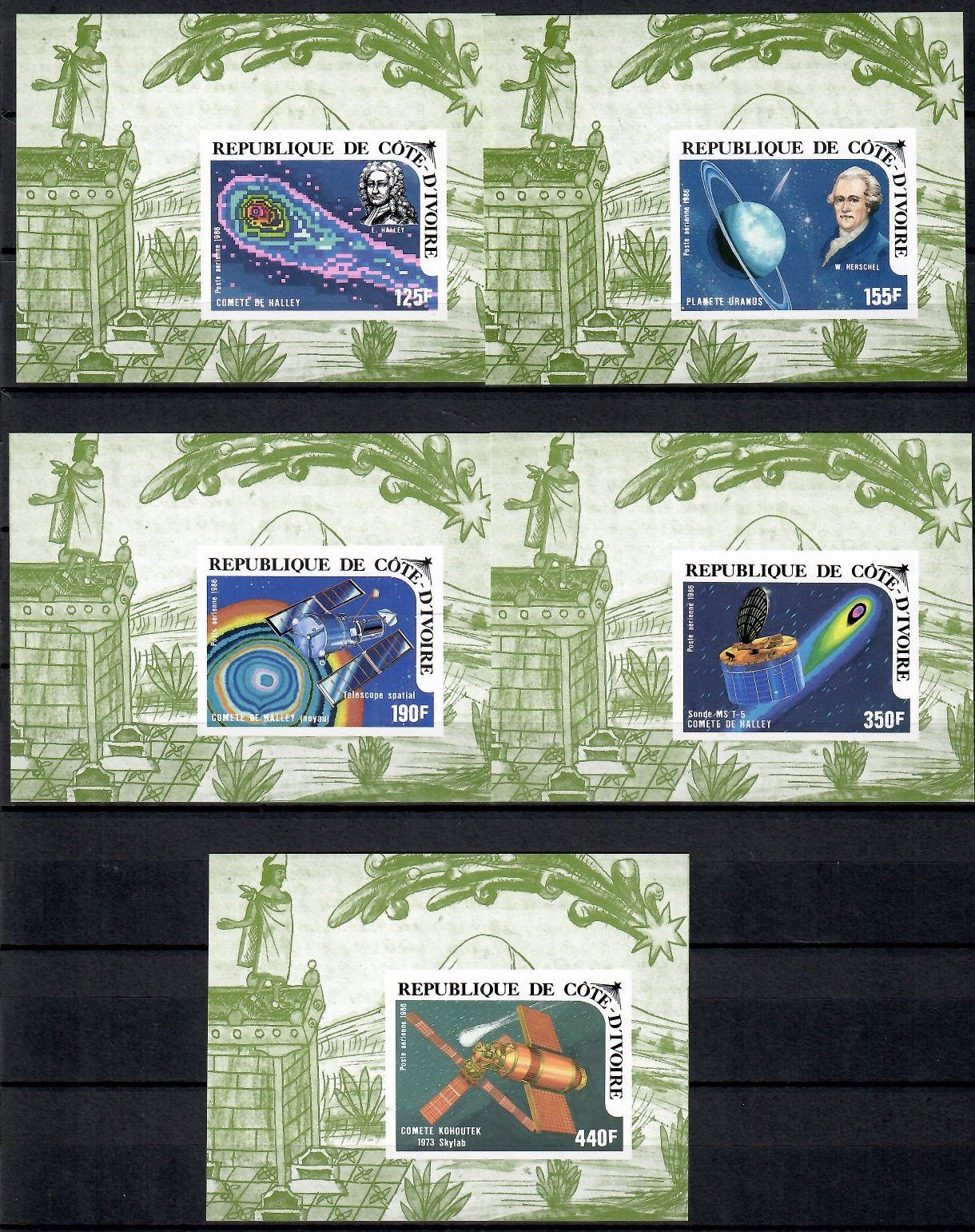 Znaczek Wybrzeże Kości Słoniowej 1985 Mi lx 888-892B Czyste **