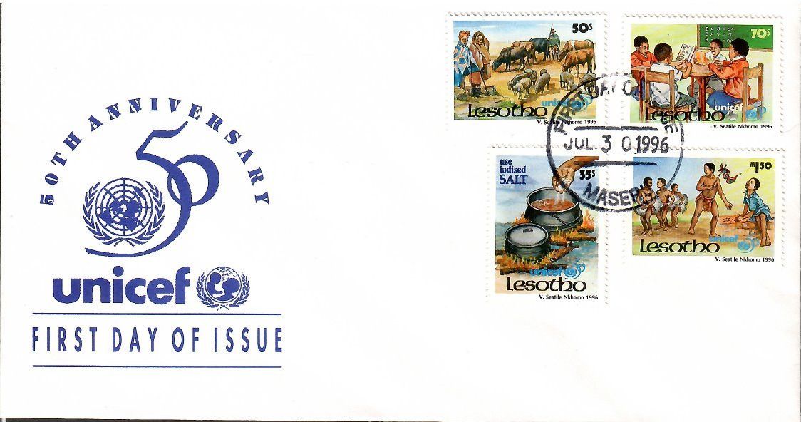 Znaczek Lesotho 1996 Mi 1159-1162 FDC