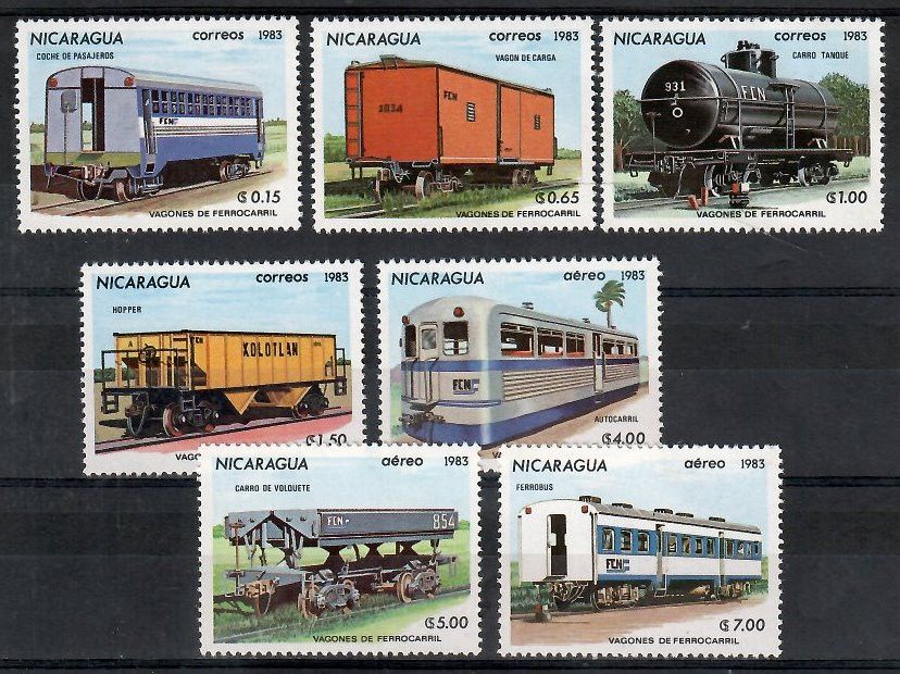 Znaczek Nikaragua 1983 Mi 2387-2393 Czyste **