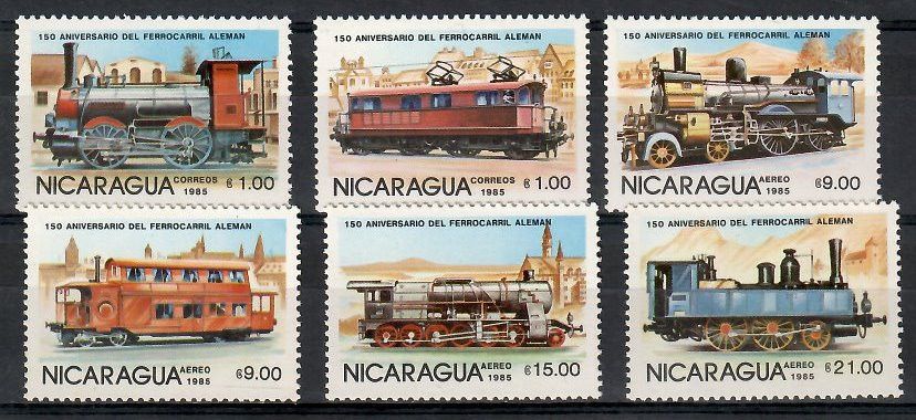 Znaczek Nikaragua 1985 Mi 2579-2584 Czyste **
