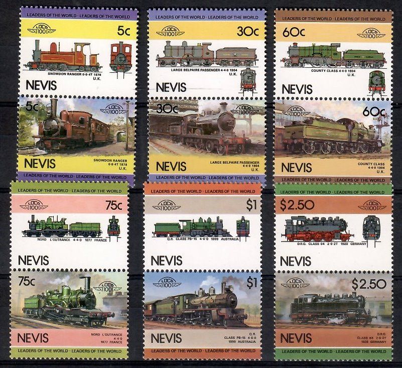 Znaczek Nevis 1985 Mi 280-291 Czyste **
