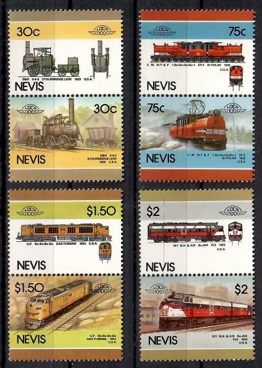 Znaczek Nevis 1986 Mi 340-347 Czyste **