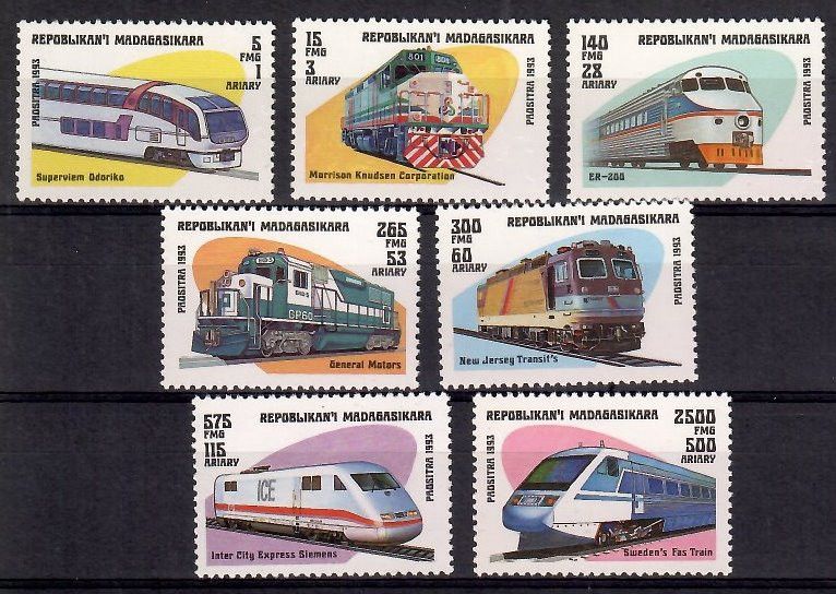 Znaczek Madagaskar 1993 Mi 1562-1568 Czyste **