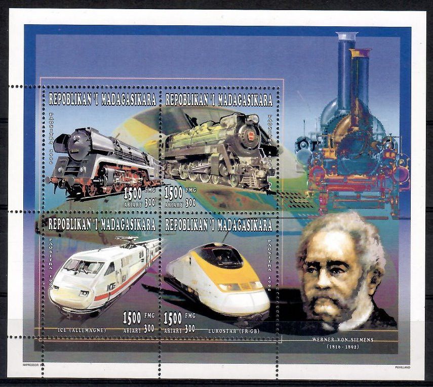 Znaczek Madagaskar 1996 Mi ark 1847-1850 Czyste **