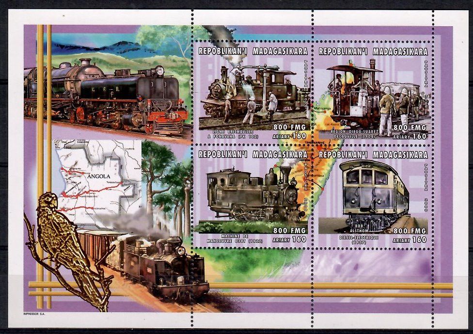 Znaczek Madagaskar 2000 Mi ark 2408-2411 Czyste **