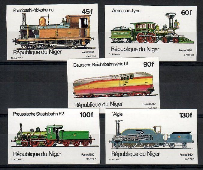 Znaczek Niger 1980 Mi 707-711B Czyste **