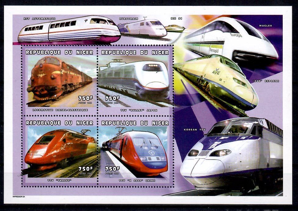 Znaczek Niger 1999 Mi ark 1753-1756 Czyste **