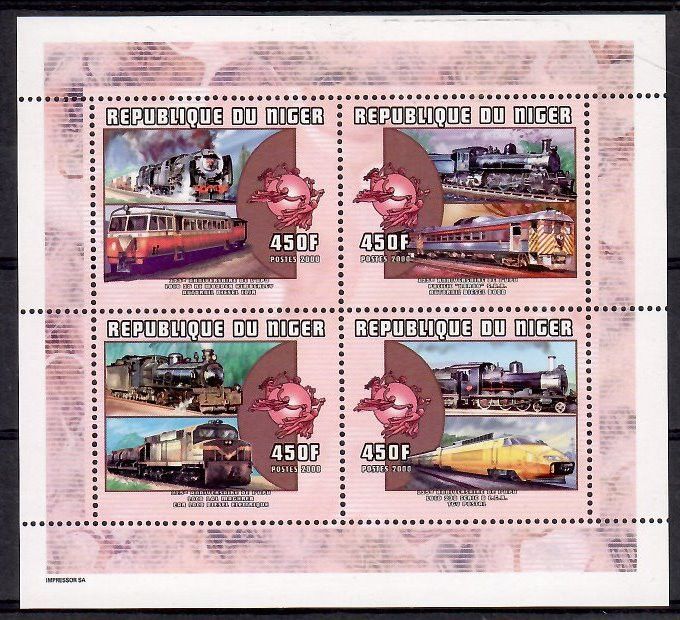 Znaczek Niger 2001 Mi ark 1875-1878 Czyste **