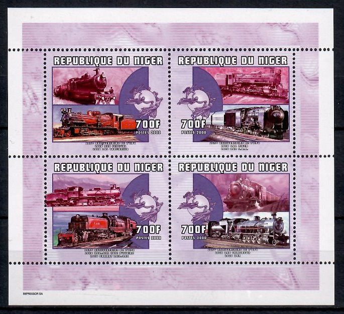 Znaczek Niger 2001 Mi ark 1887-1890 Czyste **
