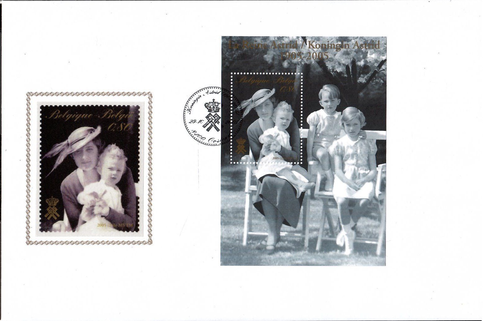 Znaczek Belgia 2005 Mi bl 106 FDC