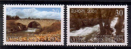 Znaczek Cypr 2001 Mi 976-977 Czyste **