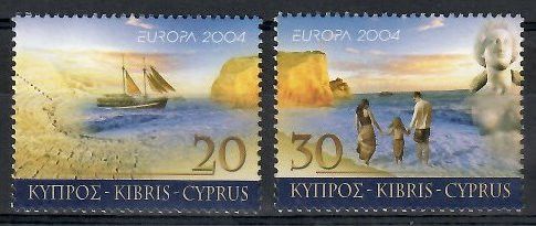 Znaczek Cypr 2004 Mi 1035-1036 Czyste **