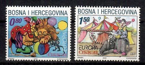 Znaczek Mostar 2002 Mi 88-89 Czyste **