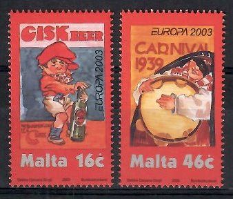 Znaczek Malta 2003 Mi 1274-1275 Czyste **
