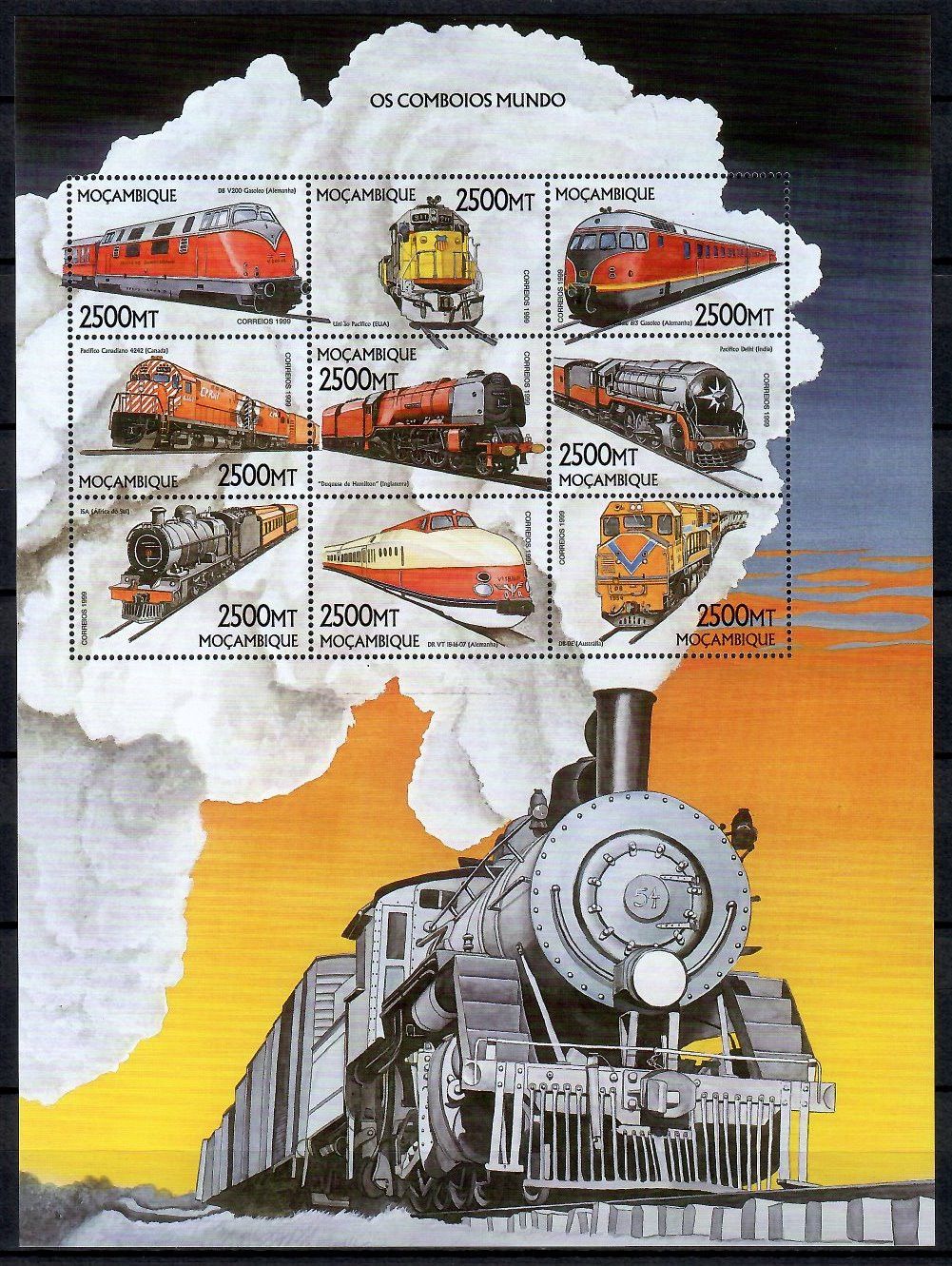 Znaczek Mozambik 1999 Mi ark 1507-1515 Czyste **