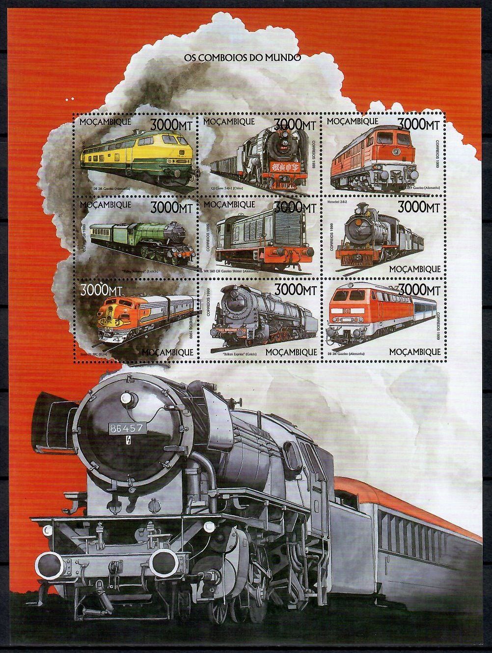 Znaczek Mozambik 1999 Mi ark 1516-1524 Czyste **