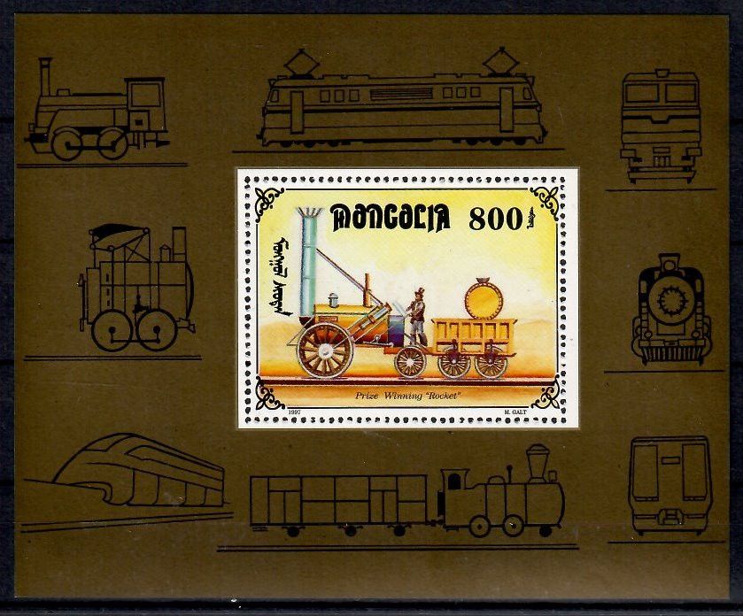 Znaczek Mongolia 1997 Mi bl 268 Czyste **