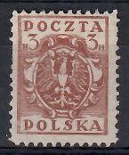 Znaczek Polska 1919 Mi 77 Fi 73 Bez kleju ( * )
