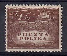 Znaczek Polska 1919 Mi 85 Fi 81B Bez kleju ( * )