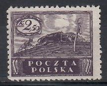 Znaczek Polska 1919 Mi 87 Fi 83B Bez kleju ( * )