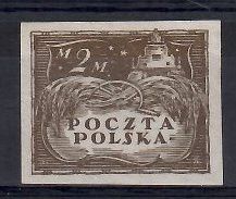 Znaczek Polska 1919 Mi 98B Fi 94A Czyste **