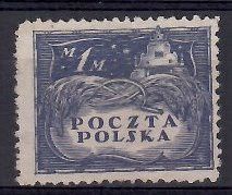 Znaczek Polska 1919 Mi 109 Fi 92B Czyste **