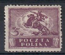 Znaczek Polska 1919 Mi 114a (bk) Fi 96Ba Bez kleju ( * )