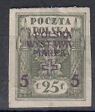 Znaczek Polska 1919 Mi 121B (bk) Fi 106B Bez kleju ( * )