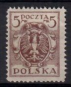 Znaczek Polska 1920 Mi 151 (bk) Fi 118 Bez kleju ( * )