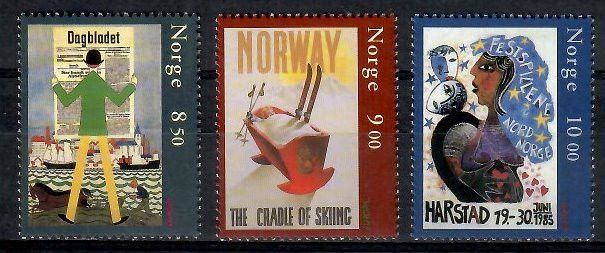 Znaczek Norwegia 2003 Mi 1479-1481 Czyste **