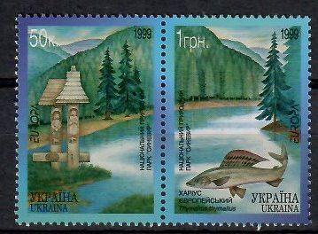 Znaczek Ukraina 1999 Mi 302-303 Czyste **