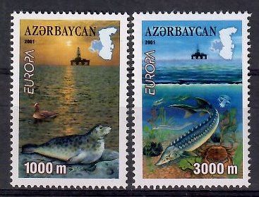 Znaczek Azerbejdżan 2001 Mi 494-495 Czyste **