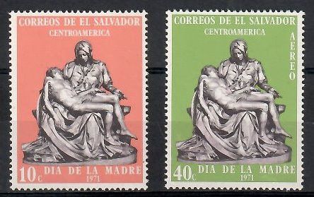Znaczek Salwador 1971 Mi 1043-1044 Czyste **