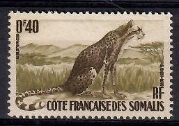 Somali Francuskie 1958 Mi 316 Czyste **