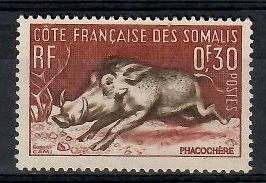 Somali Francuskie 1958 Mi 315 Z podlepką *