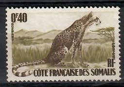 Somali Francuskie 1958 Mi 316 Z podlepką *