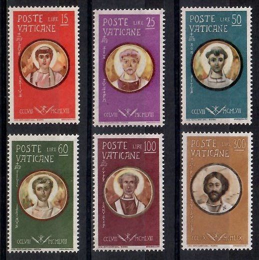 Znaczek Watykan 1959 Mi 307-312 Czyste **